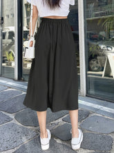 DAZY Solid High Waist Flared Skirt